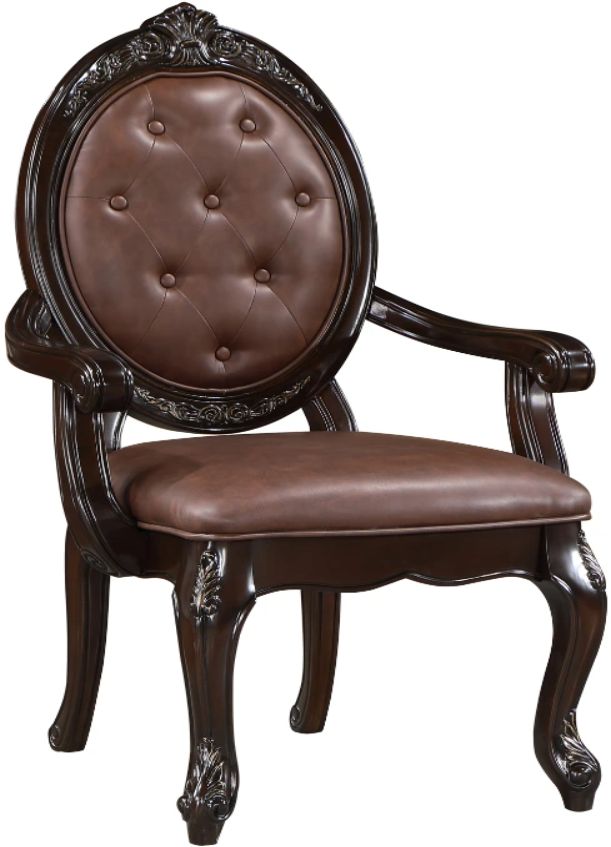 New Classic® Home Furnishings Palazzo Marina Brown Dining Arm Chair-3