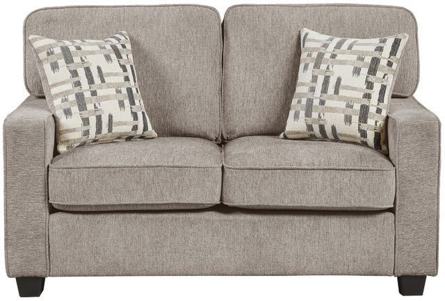 Homelegance® Frances Taupe Loveseat-2