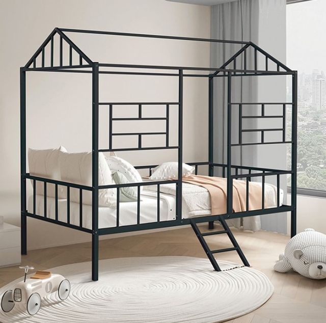Furniture of America® Rhonda Black Twin Loft Bed-1