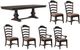 Liberty Furniture Paradise Valley 7-Piece Saddle Brown/Tobacco Alternate Trestle Dining Table Set-0