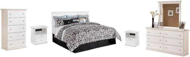 Signature Design by Ashley® Bostwick Shoals 5-Piece White King/California King Panel Bed Set-0