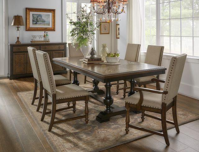 Homelegance® Stonington Brown Dining Table-1