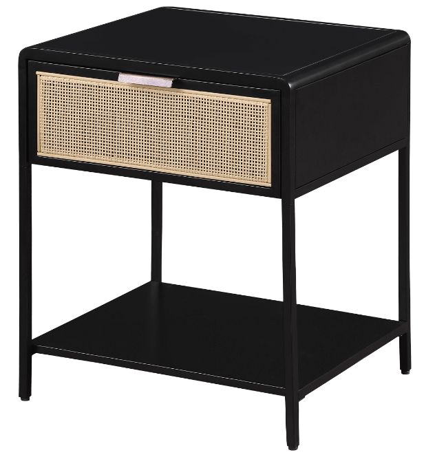 Coaster® Amherst Black Side Table with Drawer-1