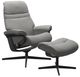 Stressless® by Ekornes® Customizable Sunrise Small Manual Recliner and Ottoman with Cross Base-0