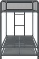 dhp furniture® Isaiah Gray Twin Triple Bunk Bed-3