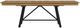Intercon Newport Natural Oak Dining Table with Black Trestle Base-3