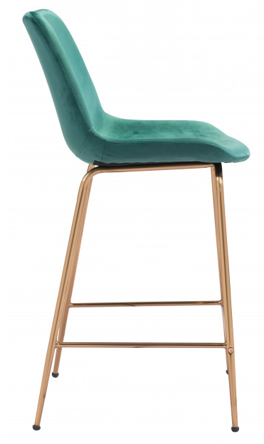 Zuo® Modern Tony Green/Gold Counter Chair-1