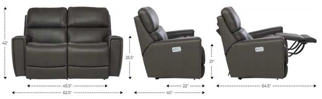 La-Z-Boy® Apollo Toast Power Reclining Loveseat with Headrest and Lumbar-2