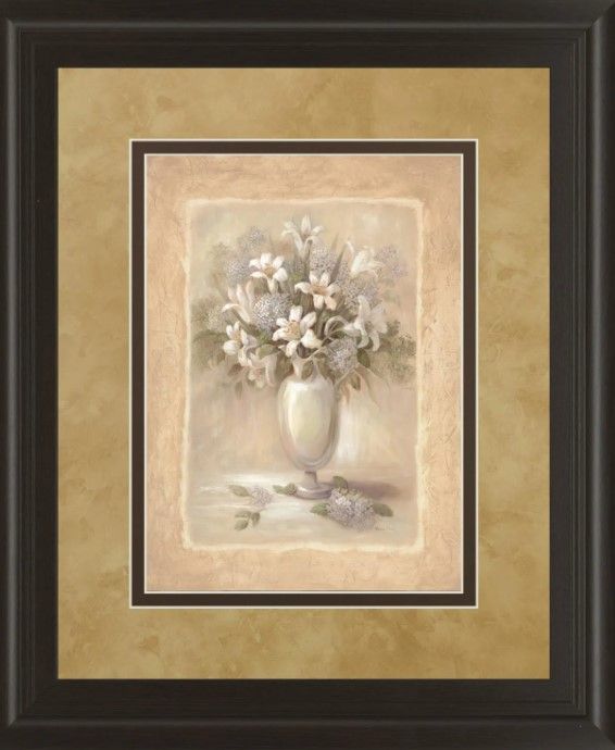 Classy Art White Bounty Il By Vivian Flasch Wall Art-1