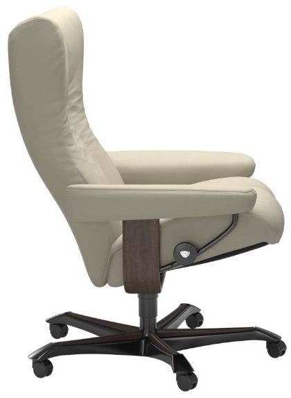 Stressless® by Ekornes® Customizable Wing Medium Home Office Chair-1