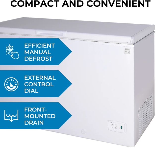 Kenmore® 38" 14.6 Cu. Ft. White Garage Ready Chest Freezer-3