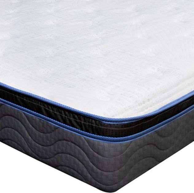 American Wholesale Furniture McKinley 11.5" Innerspring Plush Euro Top King Mattress-1