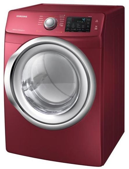 Samsung 7.5 Cu. Ft. Merlot Front Load Electric Dryer-4