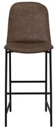 International Furniture Direct Seating Black/Brown Bar Stool-1