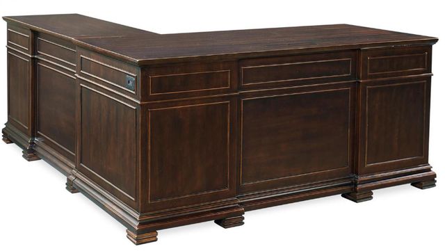 aspenhome® Weston Brown Ale 66" Desk for a Return-0