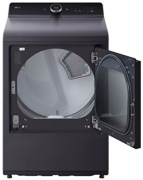 LG 7.3 Cu. Ft. Matte Black Electric Dryer-1
