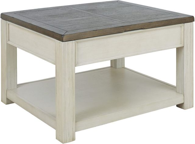 Signature Design by Ashley® Bolanburg Brown/White Lift Top Coffee Table-0