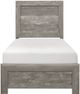 Mazin Furniture Corbin Gray Twin Youth Bed in a Box-1