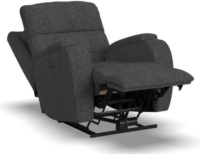 Flexsteel® Strait Steel Power Recliner with Power Headrest-1