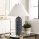 Uttermost® Mayetta Deep Blue Ceramic Table Lamp with Antique Brass Accents-2