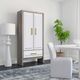 Bassett Mirror Binah Matte White Floor Lamp-3