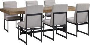 Signature Design by Ashley® Tomtyn 7-Piece Light Brown Dining Table Set Front view of the Signature Design by Ashley® Tomtyn 7-Piece Light Brown Dining Table Set