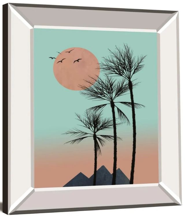 Classy Art Passion in the Tropics I by Hal Halli Mirror Framed Wall Art-1