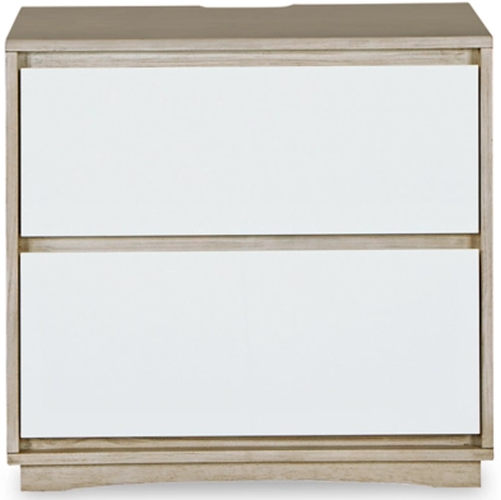 Signature Design by Ashley® Wendora Bisque/White Nightstand-2