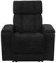 Parker House® Phoenix Cabot Ebony Power Recliner with Power Headrest and Lumbar-2