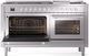 Ilve® Professional Plus II 60" Stainless Steel Pro Style Dual Fuel Range-2