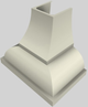Vent-A-Hood® Designer Series 36" Biscuit Wall Mounted Range Hood-5