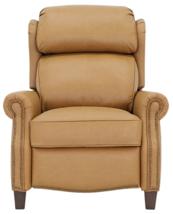 BarcaLounger® Meade Santa Fe Brandy Leather Manual Recliner-3