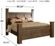 Signature Design by Ashley® Juararo Dark Brown California King Poster Bed-1