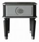 ACME Furniture House Beatrice Charcoal End Table with Light Gray Accents-1