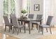 Mazin Furniture Felicity 7-Piece Grey/Light Grey Dining Set-0