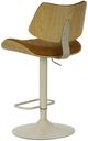 Armen Living Leland 4-Piece Camel/Oak Barstool Set-2