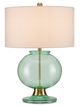 Currey & Company Jocasta Clear Emerald/Brass Table Lamp-0