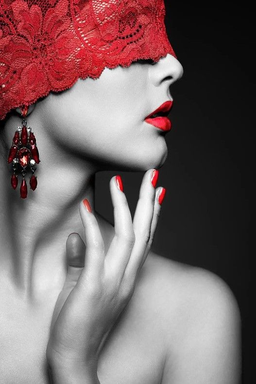 Classy Art Red Lace Wall Art-0