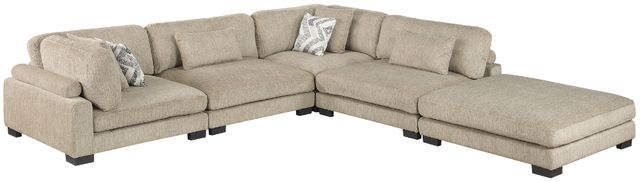 Homelegance® Tinley 5-Piece Brown Modular Sectional with Ottoman-0