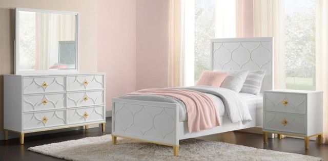 Martin Svensson Emma 4-Piece White Twin Panel Bedroom Set-1