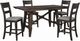 Liberty Furniture Double Bridge 5-Piece Dark Chestnut/Gray Gathering Table Set-0