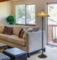 Cal® Lighting & Accessories Tiffany Matte Black Floor Lamp-1