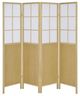 Coaster® Edwards Natural 4-Panel Room Divider Folding Shoji Screen-2