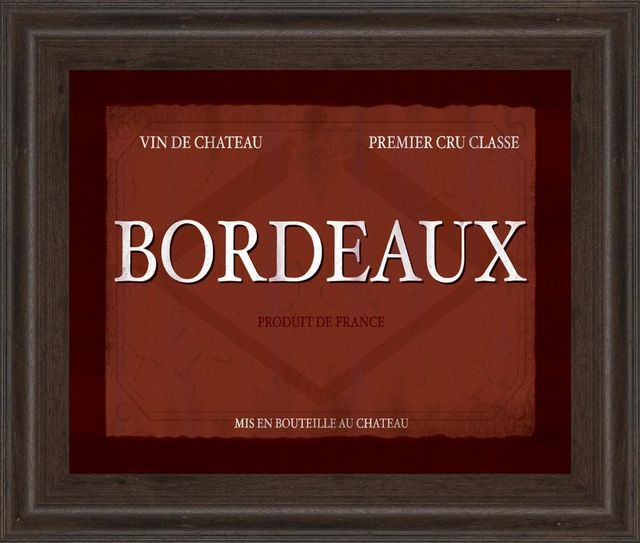 Classy Art Bordeaux by Paola Viveiros Wall Art-0