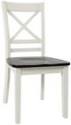 Jofran Inc. Asbury Park Autumn Brown/White X-Back Dining Side Chair-0