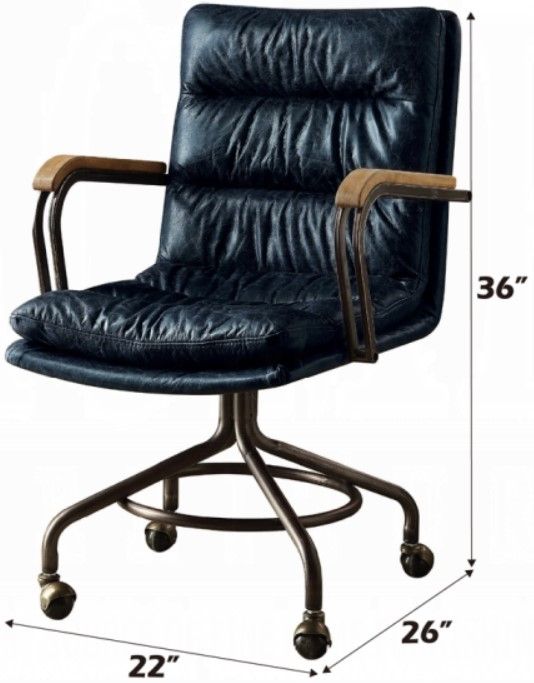 ACME Furniture Harith II Vintage Blue Office Chair-2