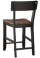 Steve Silver Co. Bermuda Black/Dark Acacia Counter Stool-4