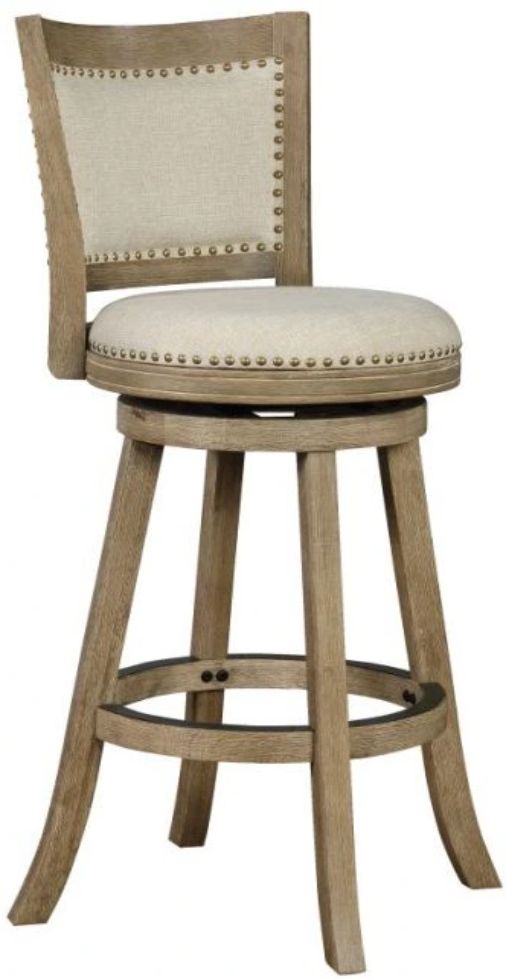 Linon Tift Gray Brown Bar Stool-0