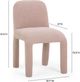 TOV Furniture Georgia Light Pink Chenille Dining Chair-2