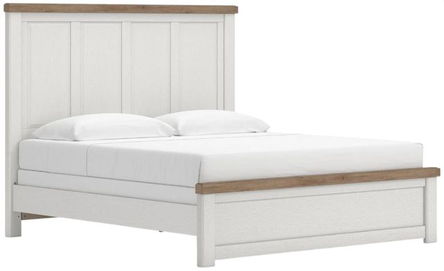 Benchcraft® Savonport Brown/White King Panel Bed-0